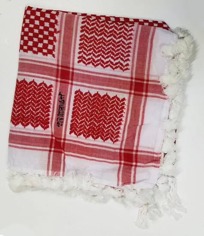 Original Traditional Palestinian Red Shawl Shemagh Kaffiah BEST Quality Lot