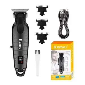 Kemei 2293 Professional Men's Beard Trimmer Wireless Clippers, Zero Gap Rechargeable Hair Clipper for Precision Grooming, High Quality Trimmer