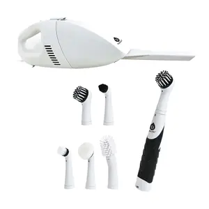 Deep Cleaning Duo Bundle: Cordless Power Scrubber Cleaning Brush + Pursonic Car Vacuum Cleaner