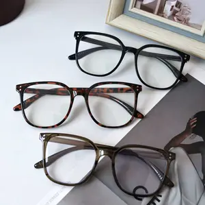 Simple Anti-blue Light Square Frame Eyeglasses for Women & Men, Summer Outfits 2024 Eyeglasses for Work, Daily Clothing Decor, Student Daily Use