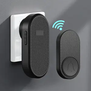 Wireless doorbell - battery-powered doorbell with 33 songs, 4 volume levels, 1000-foot range - durable doorbells suitable for families, apartments and enterprises