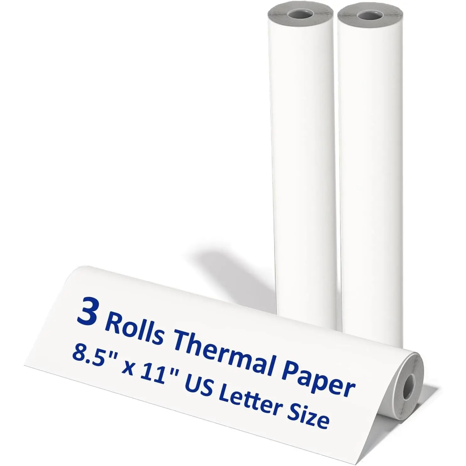 3 Rolls Thermal Printer Paper, Thermal Paper 8.5 X 11, A4 Printing Paper for Printer, Multipurpose  Letter Paper for Portable Printer, Printer Paper Roll for M08f M832 Inkless Printer