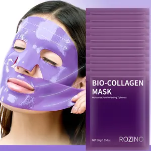 【15 pieces for the best value】Rozino Bio-Collagen Mask 30Ml Moisturizing Pore Perfecting Tightness Face Treatment for Skin Repair & Hydration