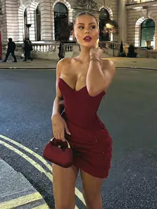 Women's Summer Halter Fitted Dress, Sparkling Patchwork Design, Perfect for Nightclubs, Parties, Gatherings, Stylish and Elegant