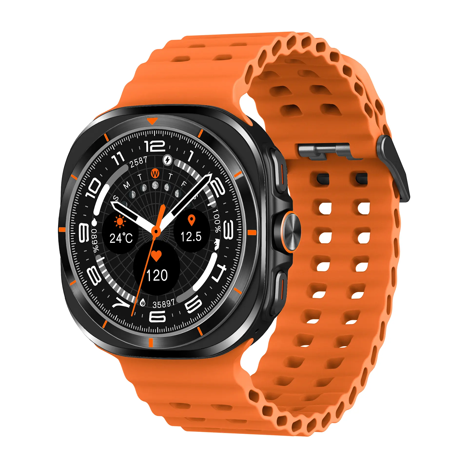 Smart Watch Answer Dial Phone,  Pedometer Watch Multiple Sport Modes for Android iOS Wearable Smartphone Wristwatch X15M-Black