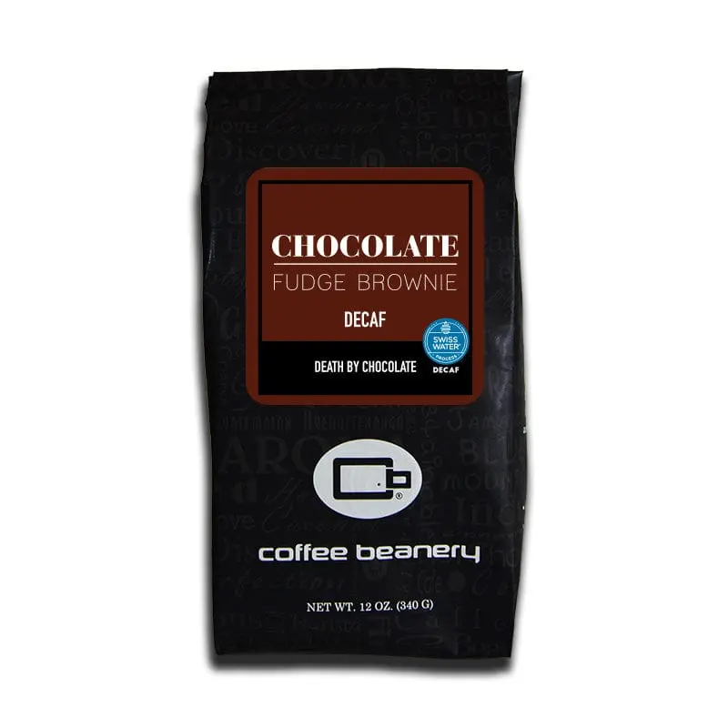 Chocolate Fudge Brownie Flavored SWP Decaf Coffee