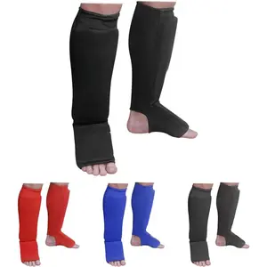 Shin & Instep Padded Guards, Elastic, Impact-Absorbing Shin Guards with Snug Support, Ideal for MMA, Muay Thai, and Martial Arts, Washable MMA Gear for Men and Women