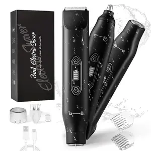 Electric GroinHair Trimmer for Men, Nose Hair Trimmer, Multifunctional hair trimmer, Dual Heads Waterproof Ball Pubic Shaver for Male and Female, Replaceable Blade Heads, Wet/Dry Body Razor, Underarm Trimmer, Husband Gift for Birthday, Christmas