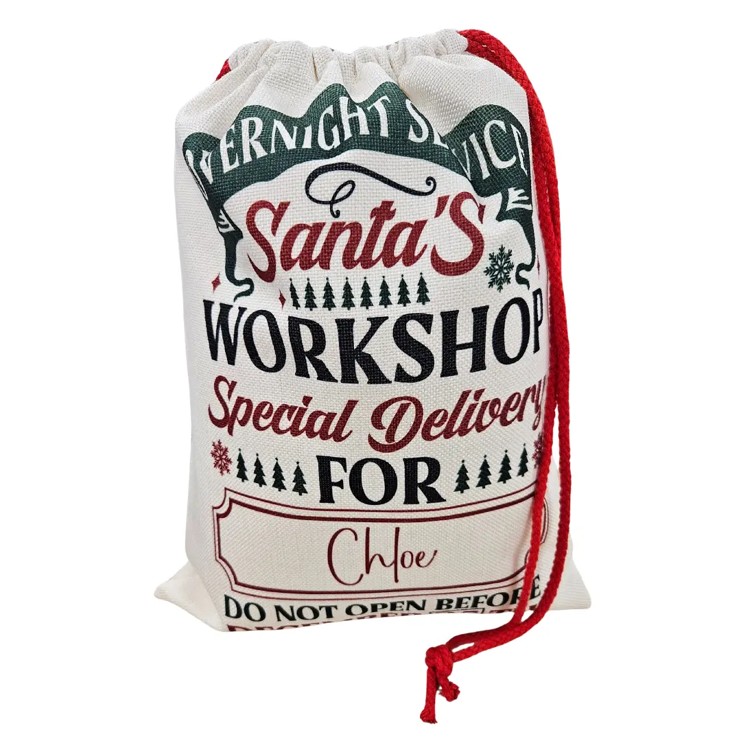 Small Sublimation Santa Sack Blank Small Sublimation Santa Sack Blank