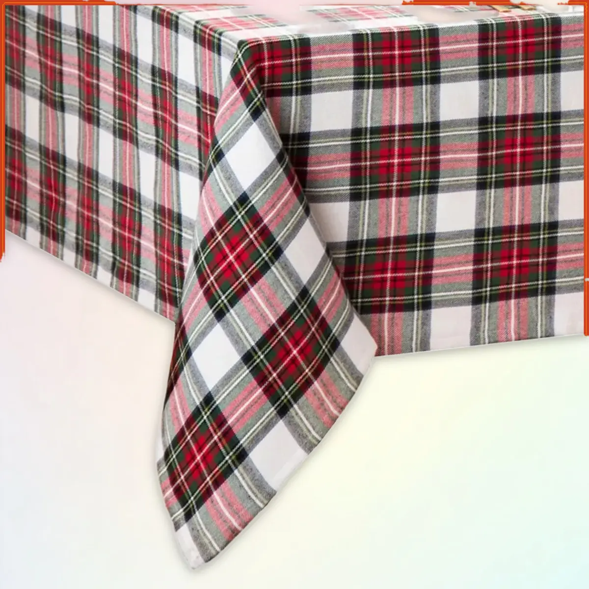 Elrene Christmas Cssic Holiday Pid Cotton Tablecloth - Elrene Home Fashions