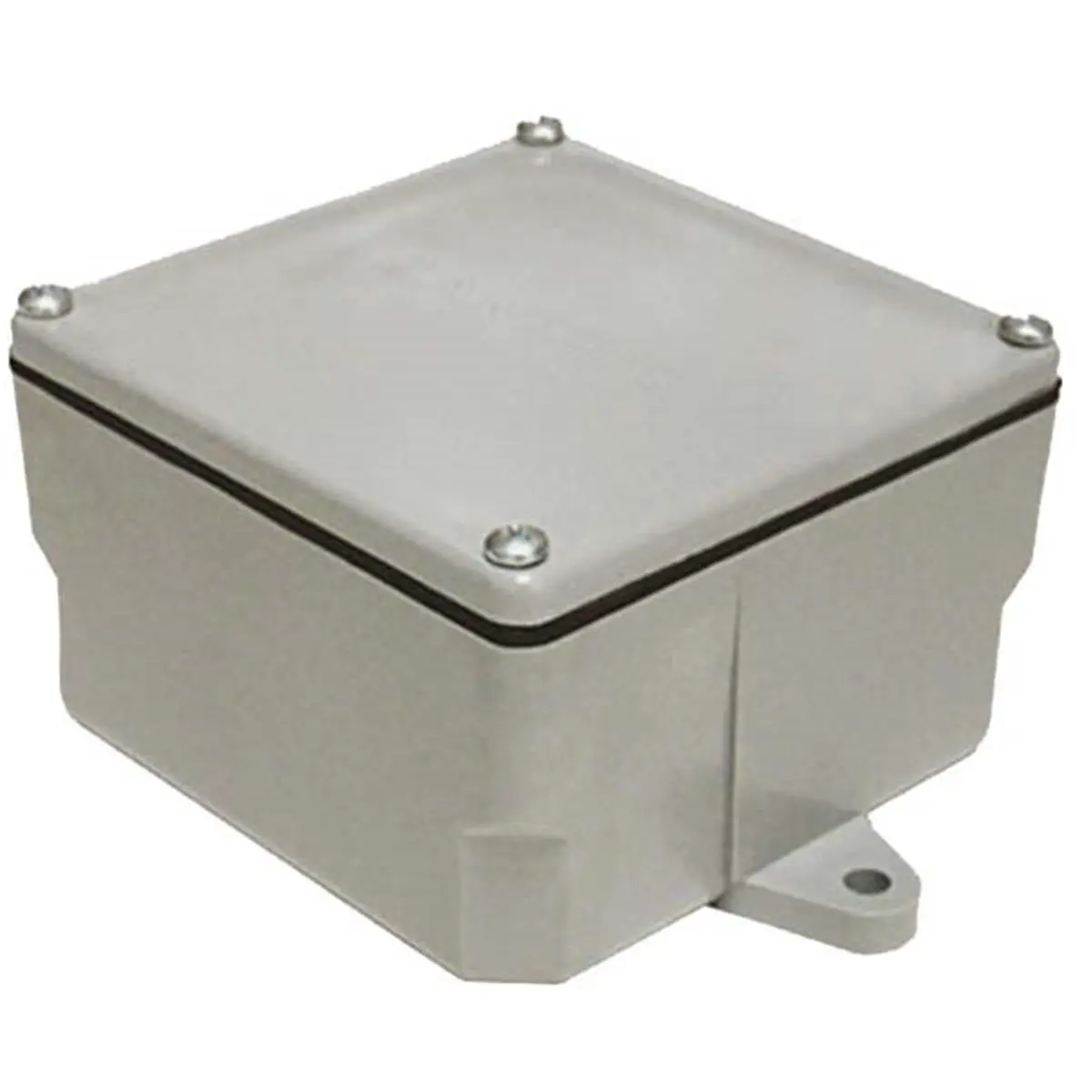 Square Shape Junction Box - 8x8x6 in., UL Listed, Surface Mount, Buried Use Compatible, Ideal for Sailing Wire Splicing Applications (212 MAIN Model)