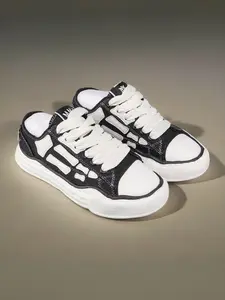 Men's Campus Sport Shoes, Fashion Lace-Up Casual Sneakers, Thick Sole Sneakers, Low Top Flatform, Textile Upper, All Seasons, Medium Width, Patchwork Design, Fashion Walking Sneakers, Fashionable Sneakers