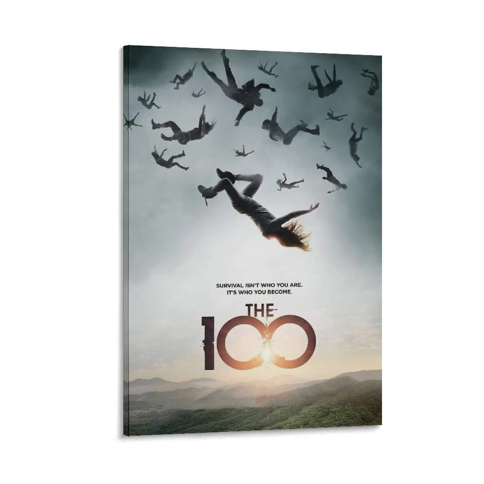The 100 TV Series Canvas Poster Print, Hanging Wall Art Painting for Bedroom, Bar Decoration, Home Decor Gift
