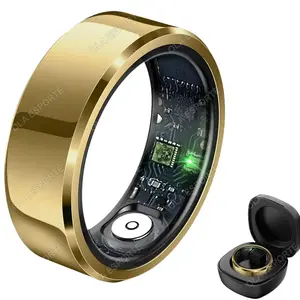 2025 Compact Smart Ring with Remote Functionality, Wearable Fitness Tracker Device, Blood Pressure & Heart Rate Monitoring, Sleep Tracking, IP68/5ATM Waterproof, Multi-Sport Mode, Women's Smart Ring