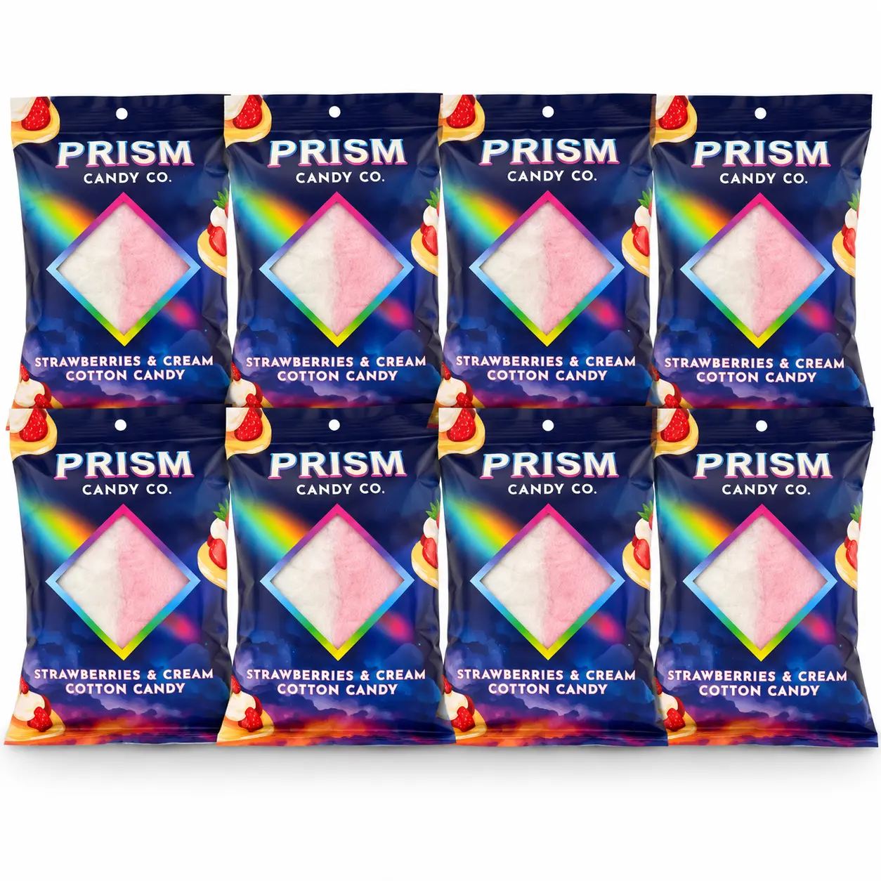 Strawberries & Cream Cotton Candy 8-Pack