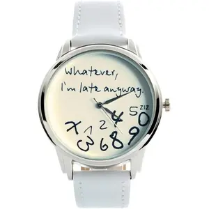 Full of attitude!"Whatever, I’m Late Anyway" Casual Couple's Watch