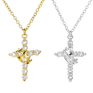 Crown Cross Necklace for Women Exquisite Christian Jewelry with CZ Stones Symbol of Devotion Ideal Faith Inspired Gift for Every Occasion