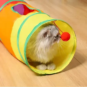 cat tunnel toys full of rolling cats and dogs self high toys cats and cats self high boredom relief crawling tunnel cat tunnel dog tunnel-1-piece  Straight type- toys collapsible pet