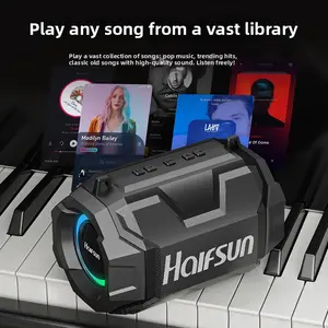T9 min Multifunctional speaker High-fidelity sound quality, supports multi-device connection, can connect multiple devices in series, three speakers can play simultaneously, portable, suitable for travel, as a gift, etc.