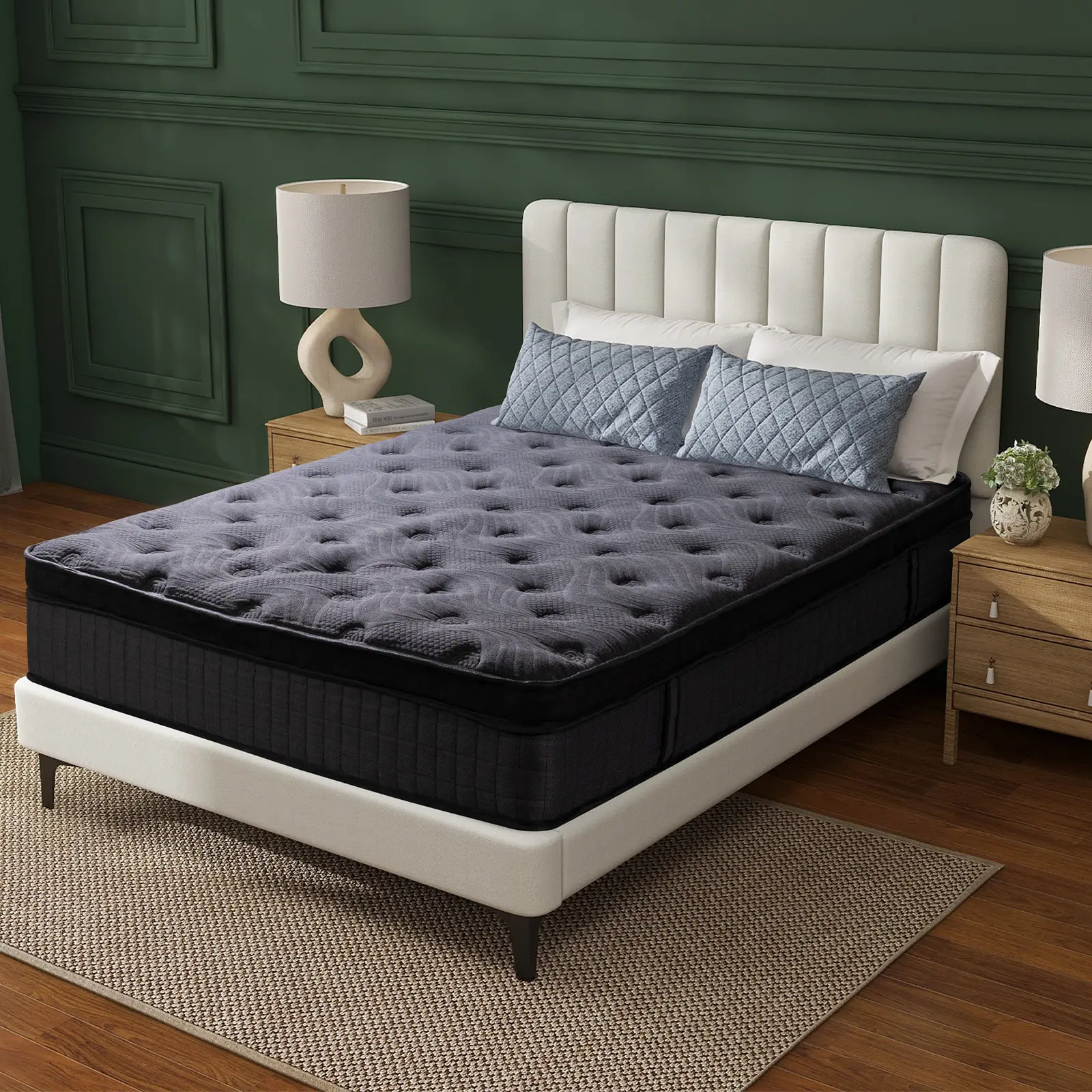 10Inch Full, Queen,King Compressed budget Mattress high density Memory Foam& independent pocket Coil Spring, Hybrid Mattress outlet Medium Firm, Lumbar Support,Home Rooms Hotels, Boxed Halloween Christmas Gift Furniture,Ergonomic Mattress, Interior Modern