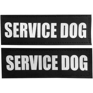 Dog Patches for Service Dogs, Reflective and Removable Dog Tags for Service Vest Dog Harness