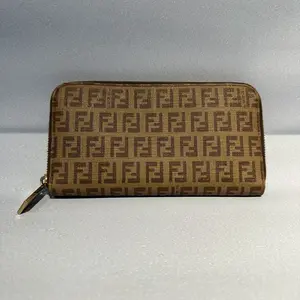 Pre-owned FENDI Vintage Monogram Wallet 19*11 cm