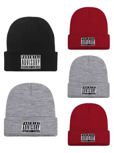 2025 Boundless Hat ADV Embroidered Skeleton Hat, Beanies, Fashion Street Hip Hop Street Dance Windproof Warm Hat Unisex Casual Knitted Autumn Winter Outdoor Daily Commuting Sports Hat