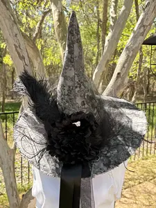 Veil of the Keyholder Witch Hat | Dark Romance – Moonspell Hollow™
