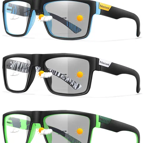 Unisex Fashionable Photochromic Sunglasses, Color Changing Glasses, Trendy Casual Sunglasses for Outdoor Sports, Fashion Accessories for Outdoor Activities, Lightweight Durable Sunglasses, Stylish Sunglasses, Trendy Styling Sunglasses