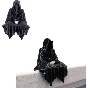 Grim Reaper  Statue Bookshelf Decor - Suriel  Figurine for Halloween & Gothic