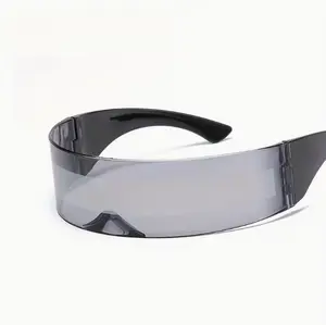 1 pcs New Punk Future Sense One-Piece Sunglasses Disco Sunglasses Personality Sunglasses