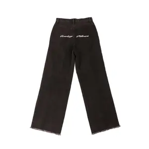 Cowboy Pillows Black Denim Straight Leg Jeans