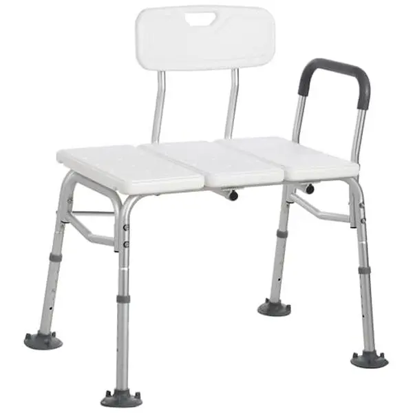 GARVEE 1 Steel Stool, Aluminum Alloy Height Adjustable Bath Chair for Elderly