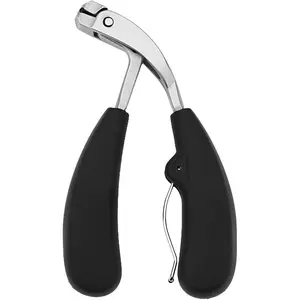 Heavy Duty Stainless Steel Nail Clipper with Wide Jaw, Concave Edge Blade, Anti-Splash Design & Handle Trimmer, Nail Care Tool for Men & Elderly Manicure Pedicure (Home & Bathroom Supplies Gadget)