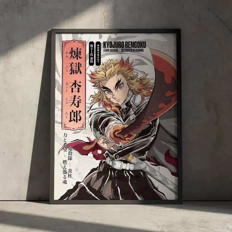 New demon slayer poster - TikTok Shop