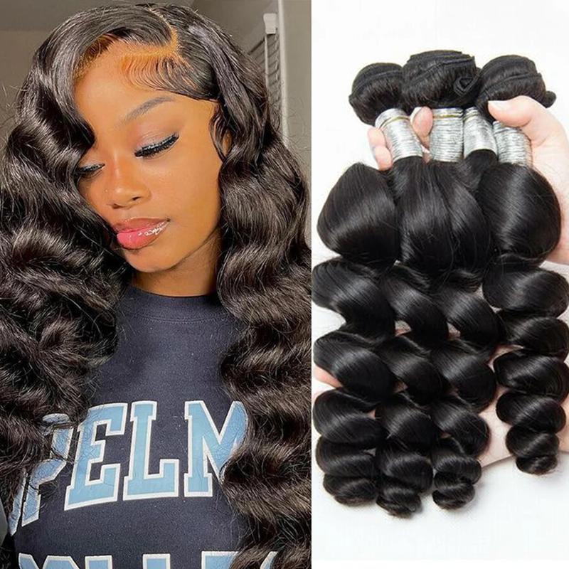 24K Extensions Loose Hair 3 Bundles Brazilian Virgin Hair Loose Human Hair Bundles