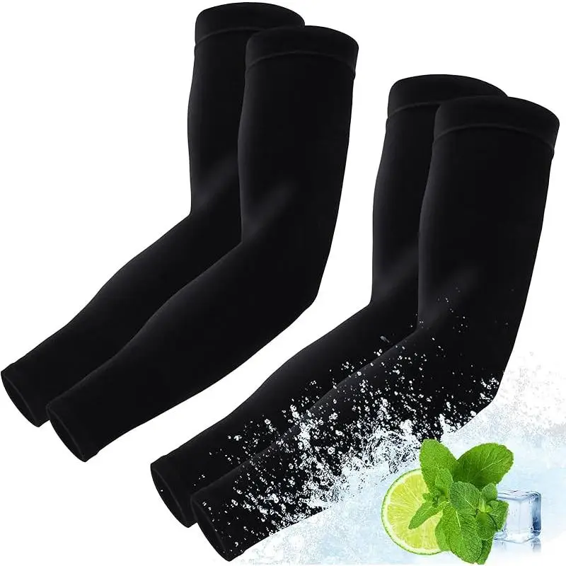 Cooling Arm Sleeves for Sports UV Sun Protection UPF 50 Compression Tattoo Cover Sleeves Lightweight Breathable Outdoor Arm Guards