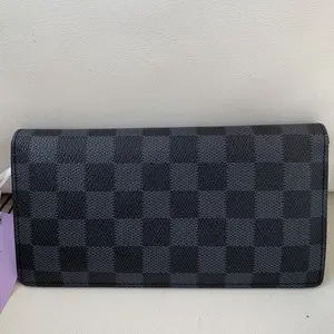 Pre-owned Louis Vuitton Authentic Brazza Long Wallet Canvas Men's Bifold Wallet/WJYM04808072