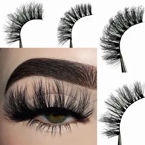 10 Pairs Fluffy Lashes 8mm-25mm Lengths Choose Style Full Volume Dramatic Faux Mink High Quality Strip Eyelashes Reusable Makeup Cosmetic