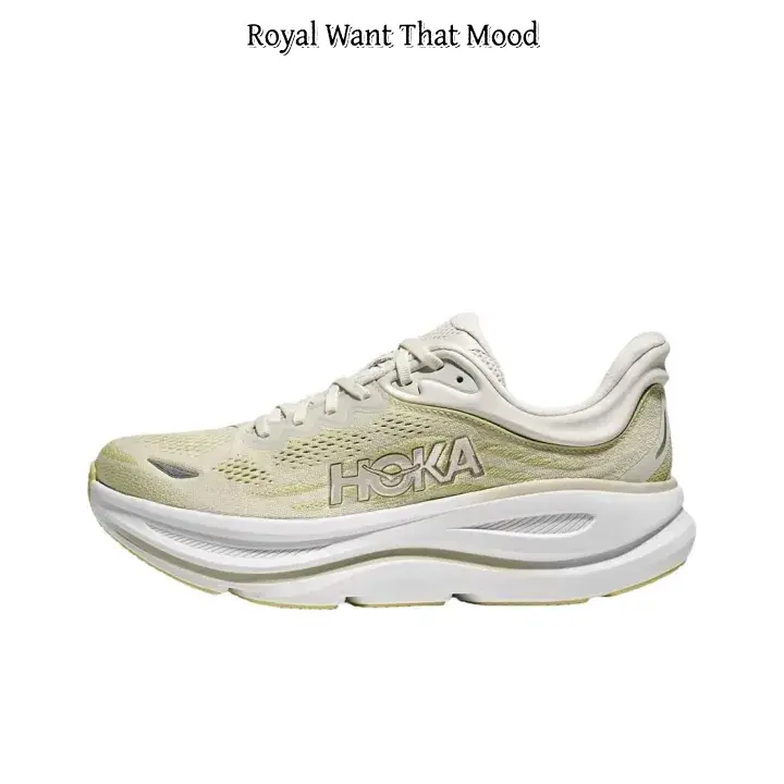 Premium Pale Yellow Performance Trainers, Stretchable Breathable Mesh Construction, Ultra-Cushioned Rocker Sole, Monochromatic Tonal Design, Versatile Footwear for Running, Gym & Casual Outfits