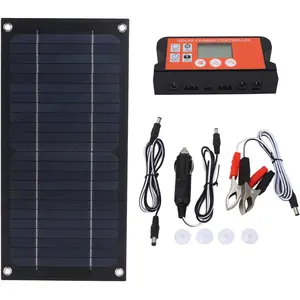 600 Watts Solar Panel Kit, High Efficiency Monocrystalline Solar Panel Charger with Extension Cable and Battery Clip for RV Outdoor Camping and Other Off Grid Applications