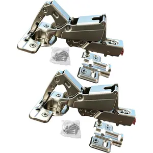 2 count 165  Cabinet Hinge Soft Close, Clip , Zero Protrusion, self Closing, Suitable for Corner cabinets, Cabinet Folding, Folding Doors, wardrobes, Garage cabinets, Drawer cabinets