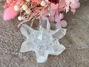 Quartz Flower ,Flower Crystal Cluster,Quartz Cluster Flower ,Quartz Point Flower