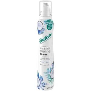 Batiste Waterless Cleansing Foam Cleanse + Shine with Coconut Milk 3.6 OZ - Effortless Hair Cleansing Solution