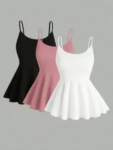 Women's Lightweight Sporty Ruched Sleeveless Halter Top, Basic Stretch Fit Waist Cinch Hips Slimming A-Line Blouse, Daily Fitness Versatile Chic Shirt