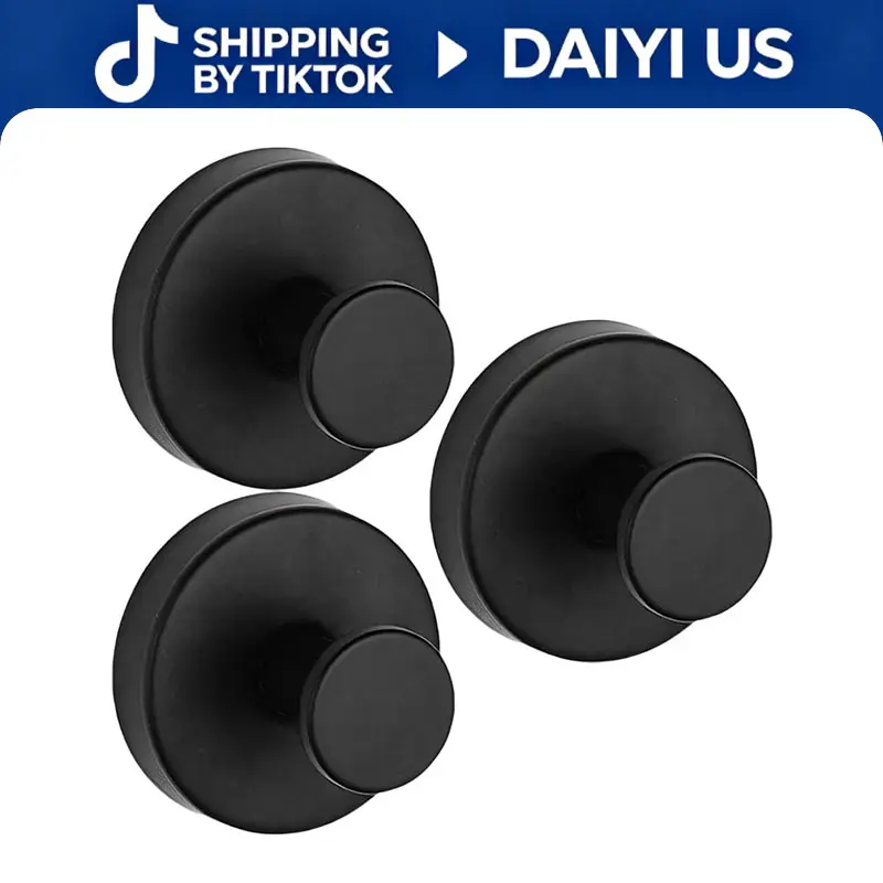 3-Pack Suction Cup Hooks for Shower & Bathroom Towel Holder – Suction Cups Hooks for Hanging Towels, Robes, & Coats - Tiles, Glass Door or Mirror – Shower Hooks & Towel Hooks Organizer