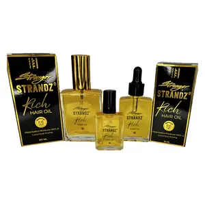 Stronger StrandZ Rich Hair Oil -For natural textures and protective Hairstyles. Rich in Omega 3 & 6, Absorbable Moisture for curly, coily, textured hair. Preservative-Free with a Luxurious feel & Aroma. Offered in 15ml/30ml/60ml.