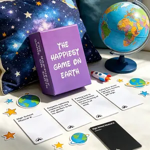 A box set, THE HAPPIEST GAME ON EARTHa fun card game for interactive gatherings with friends and family, a social and creative entertainment card game, and a joyful card gift for birthdays and festivals