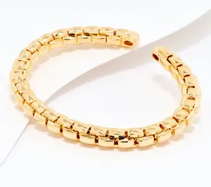 David Markstein Bronze Box Link Status Cuff w/ White Topaz