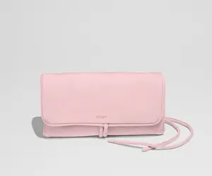 Featherlight Jewelry Roll in Blush Pink